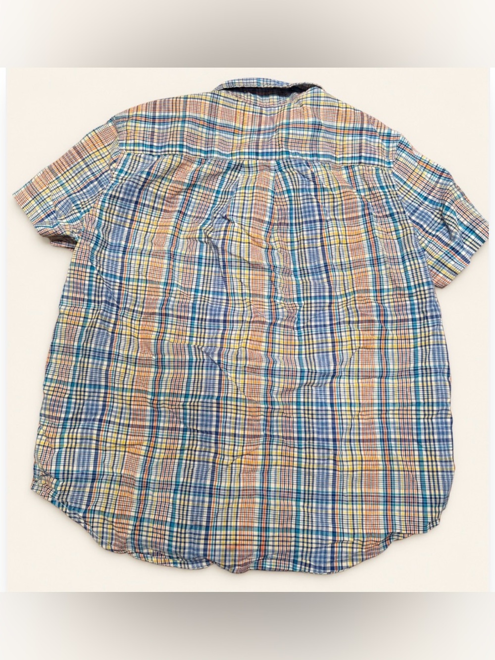 Ralph Lauren Boys Size 6 Plaid Short-Sleeve Button-Down Shirt - Picture 2 of 4